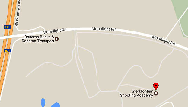 Google Street Map for Sterkfontein Shooting Academy